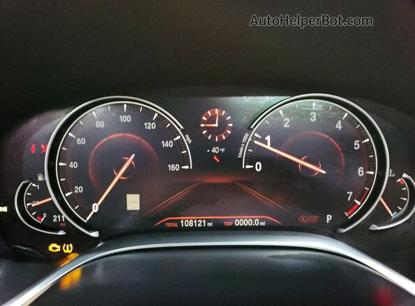 WBA7F2C56HG422631 2017 BMW 7 SERIES Charcoal Вид щитка приладів