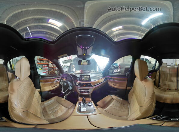 WBA7F2C56HG422631 2017 BMW 7 SERIES Charcoal Панорамний вид салону 360°