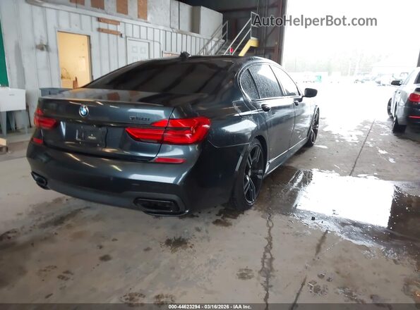 WBA7F2C57GG415668 2016 BMW 7 SERIES Gray Trasero derecho