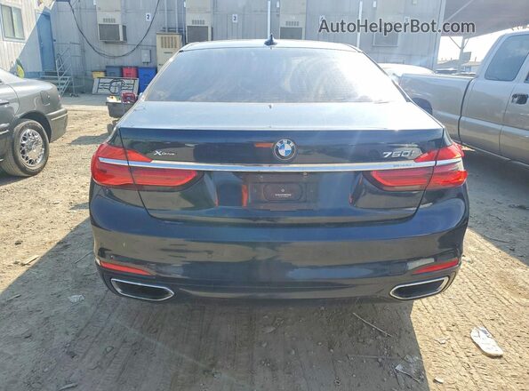 WBA7F2C58HG422209 2017 BMW 7 SERIES Black Вид салону спереду