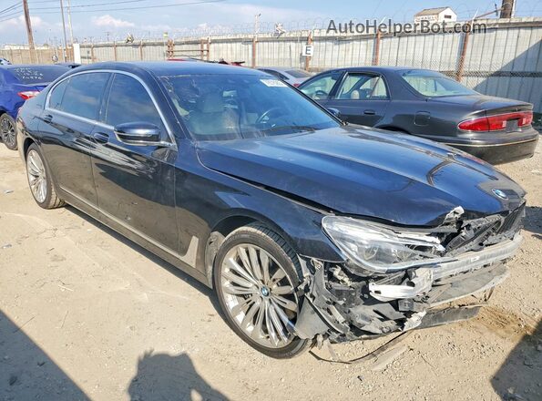 WBA7F2C58HG422209 2017 BMW 7 SERIES Black Вид спереду
