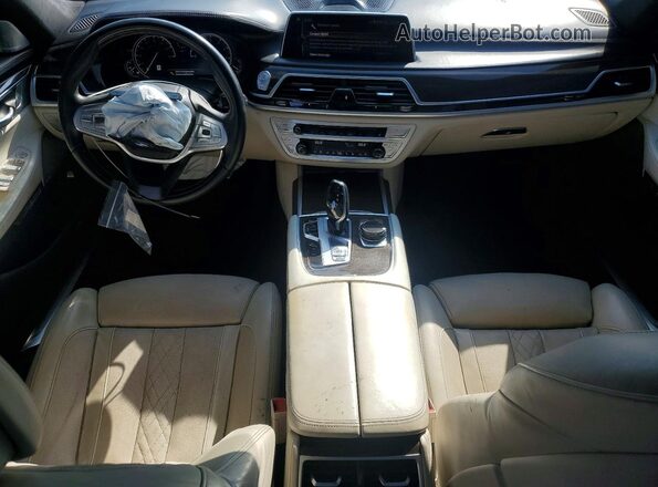 WBA7F2C58HG422209 2017 BMW 7 SERIES Black Вид щитка приладів