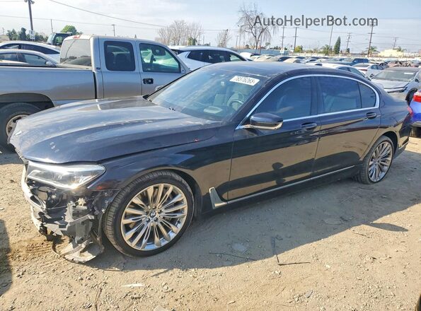 WBA7F2C58HG422209 2017 BMW 7 SERIES Black Задня ліва чверть