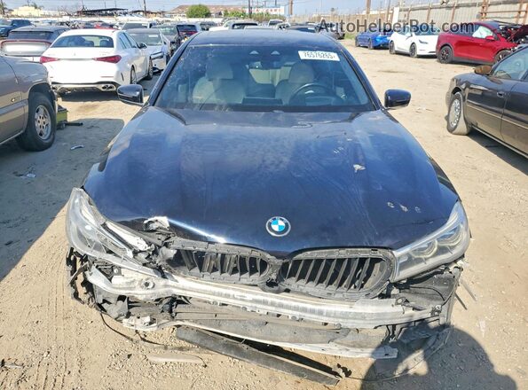 WBA7F2C58HG422209 2017 BMW 7 SERIES Black Вид ззаду
