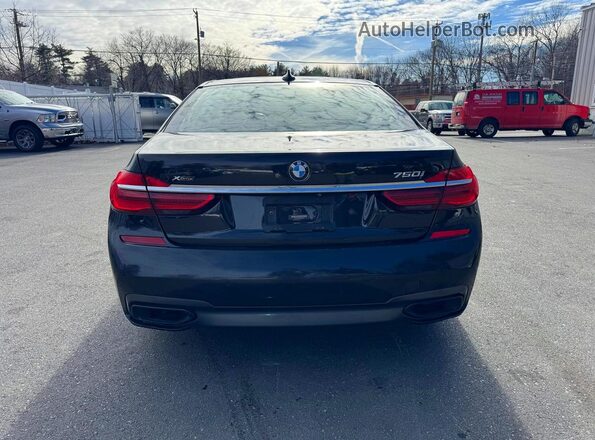 WBA7F2C58HG422355 2017 BMW 7 SERIES Black Vista del compartimento del motor