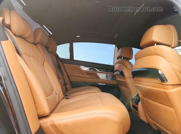 WBA7F2C59GG417938 2016 BMW 7 SERIES Blue Rear seats view