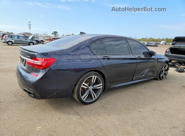 WBA7F2C59GG417938 2016 BMW 7 SERIES Blue Rear right