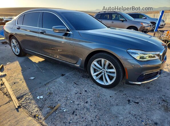 WBA7F2C5XGG417897 2016 BMW 7 SERIES Gray Delantero derecho