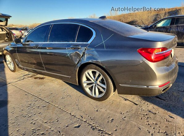 WBA7F2C5XGG417897 2016 BMW 7 SERIES Gray Trasero izquierdo