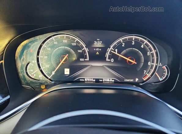 WBA7F2C5XGG417897 2016 BMW 7 SERIES Gray Vista del cuadro de instrumentos
