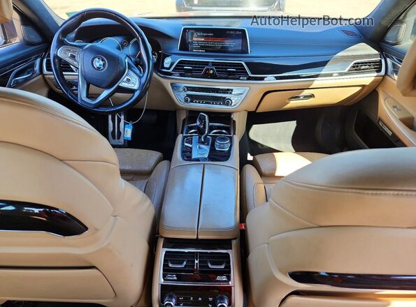 WBA7F2C5XGG418306 2016 BMW 7 SERIES Black Widok deski rozdzielczej