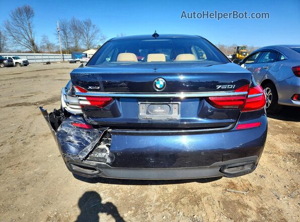 WBA7F2C5XGG418306 2016 BMW 7 SERIES Black Widok z tyłu