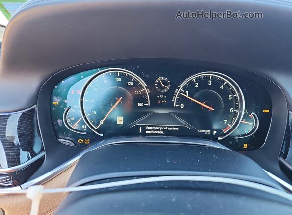 WBA7F2C5XGG418306 2016 BMW 7 SERIES Black Widok zestawu wskaźników