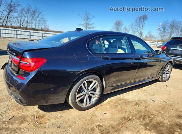 WBA7F2C5XGG418306 2016 BMW 7 SERIES Black Tył prawy
