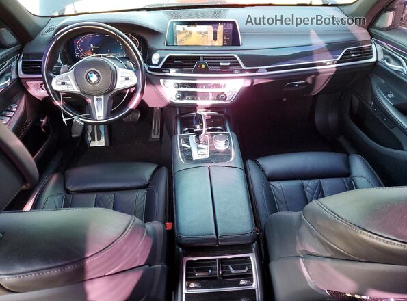 WBA7T2C02NCH01013 2022 BMW 7 SERIES Black Առջևի վահանակի տեսք