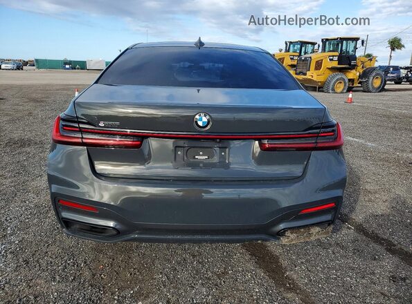 WBA7T2C04NCK05188 2022 BMW 7 SERIES Gray Вид ззаду