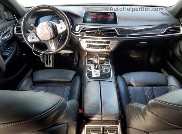 WBA7T2C04NCK05188 2022 BMW 7 SERIES Gray Вид панелі приладів