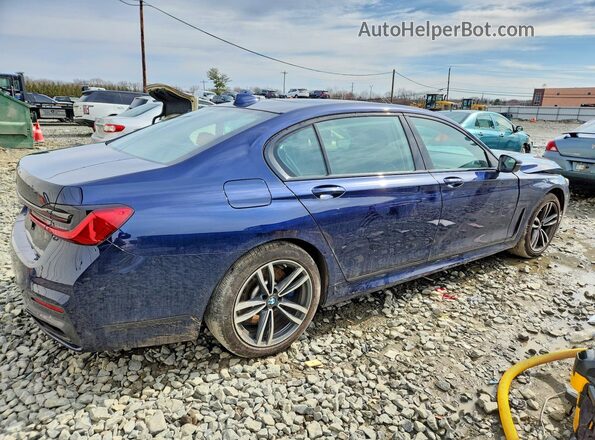 WBA7T4C07NCK14401 2022 BMW 7 SERIES Blue Tył prawy