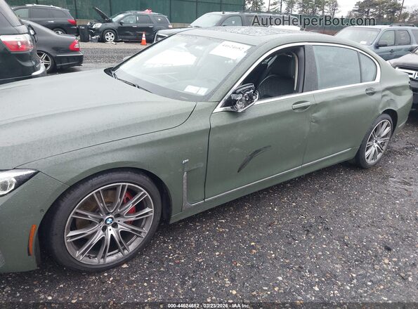 WBA7T4C08MCG11987 2021 BMW 7 SERIES Green Դիմացի տեսք