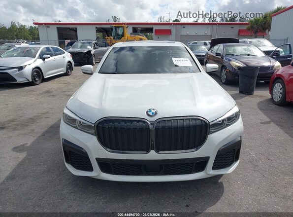 WBA7U2C02NCG85361 2022 BMW 7 SERIES White ხელსაწყოთა პანელის ხედი