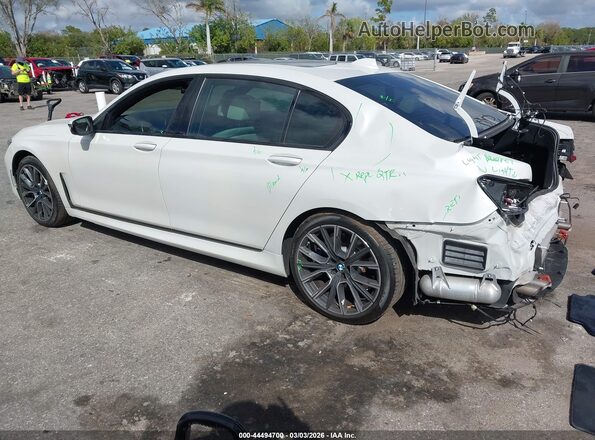 WBA7U2C02NCG85361 2022 BMW 7 SERIES White უკანა მარცხენა