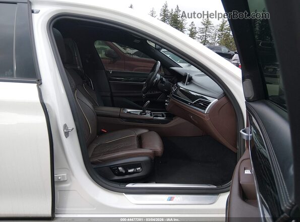 WBA7U2C03NCH40559 2022 BMW 7 SERIES White Widok wnętrza z przodu