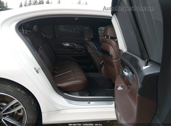 WBA7U2C03NCH40559 2022 BMW 7 SERIES White Widok naklejki z numerem VIN