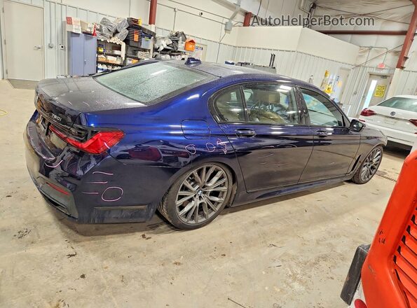 WBA7U2C05MCG39215 2021 BMW 7 SERIES Blue უკანა მარჯვენა