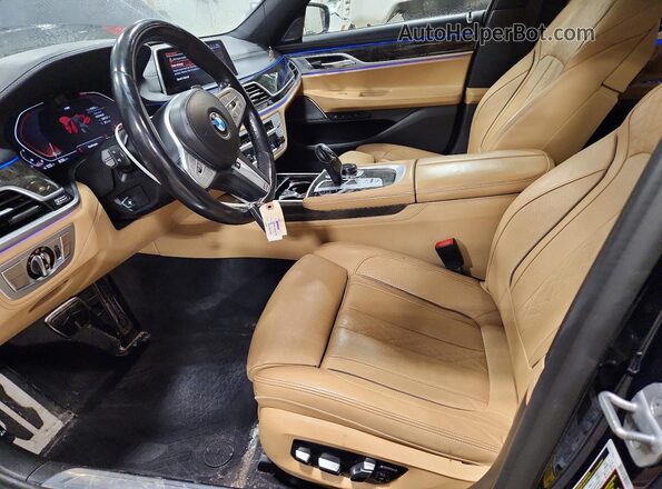 WBA7U2C05MCG39215 2021 BMW 7 SERIES Blue წინა სალონის ხედი