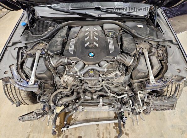WBA7U2C05MCG39215 2021 BMW 7 SERIES Blue უკანა სალონის ხედი