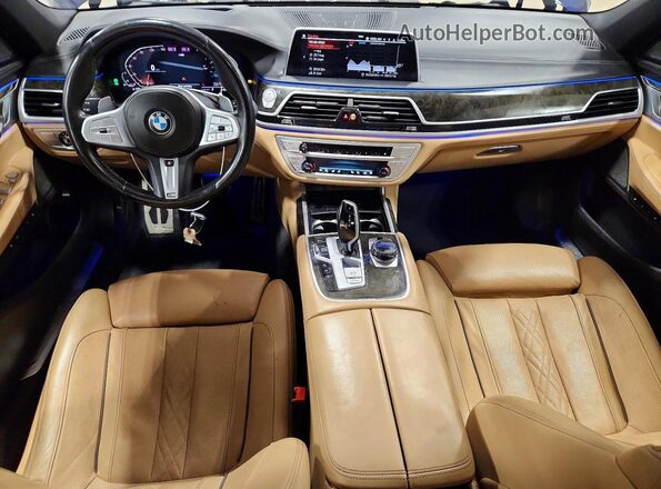 WBA7U2C05MCG39215 2021 BMW 7 SERIES Blue წინა პანელის ხედი