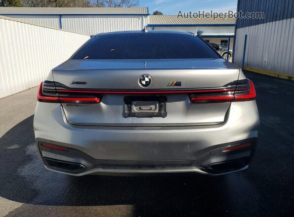 WBA7U2C09LCD72496 2020 BMW 7 SERIES Gray Вид ззаду