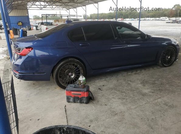 WBA7U2C18MCE85799 2021 BMW ALPINA Blue უკანა მარჯვენა