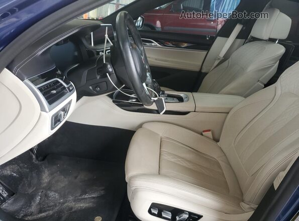 WBA7U2C18MCE85799 2021 BMW ALPINA Blue წინა სალონის ხედი