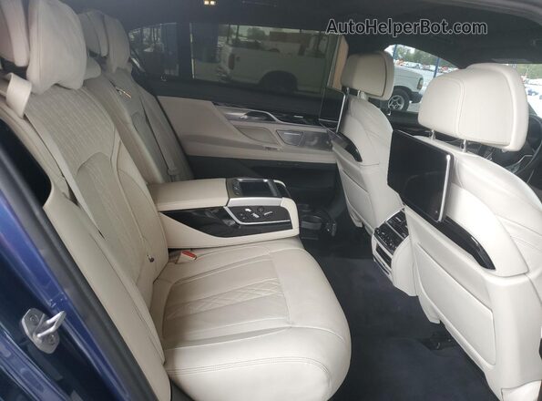 WBA7U2C18MCE85799 2021 BMW ALPINA Blue უკანა სავარძლების ხედი