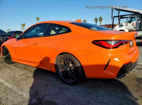 WBA83AP02NCJ36705 2022 BMW M4 Orange Rear left