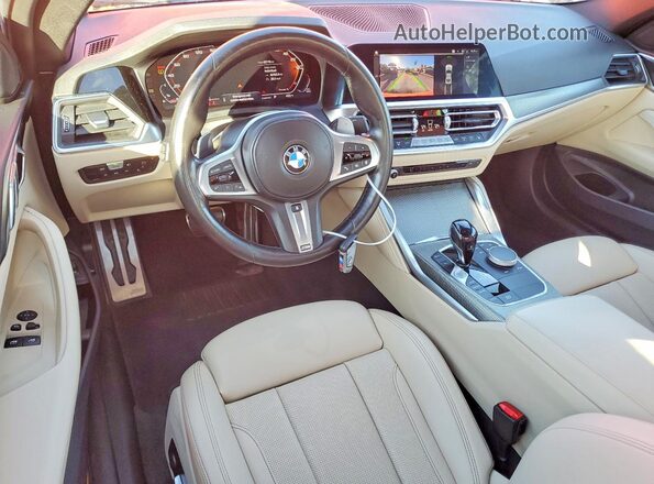 WBA83AP02NCJ36705 2022 BMW M4 Orange Dashboard view