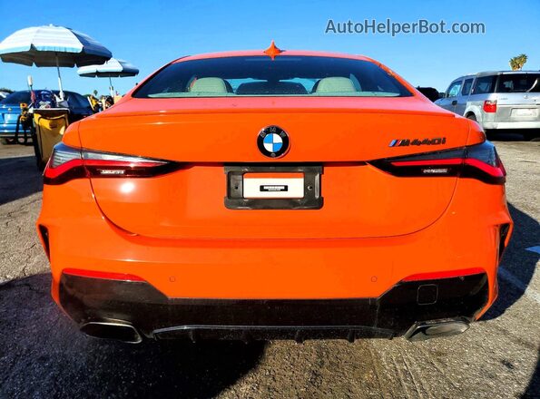 WBA83AP02NCJ36705 2022 BMW M4 Orange Rear view