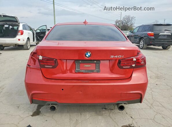 WBA8B3C59HK777280 2017 BMW 3 SERIES Красный Вид сзади