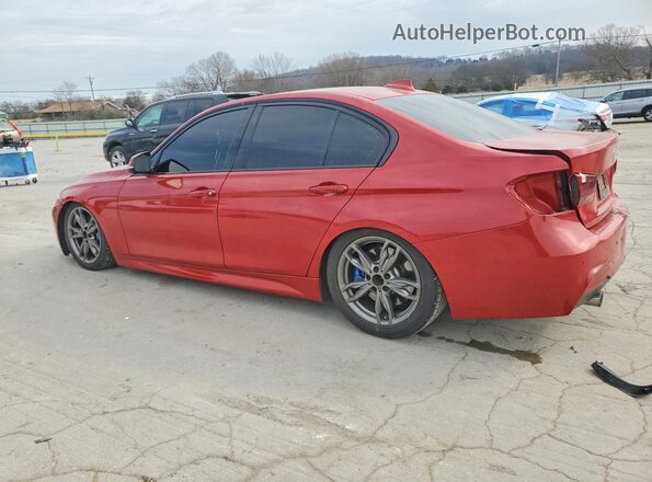WBA8B3C59HK777280 2017 BMW 3 SERIES Красный Задняя левая четверть