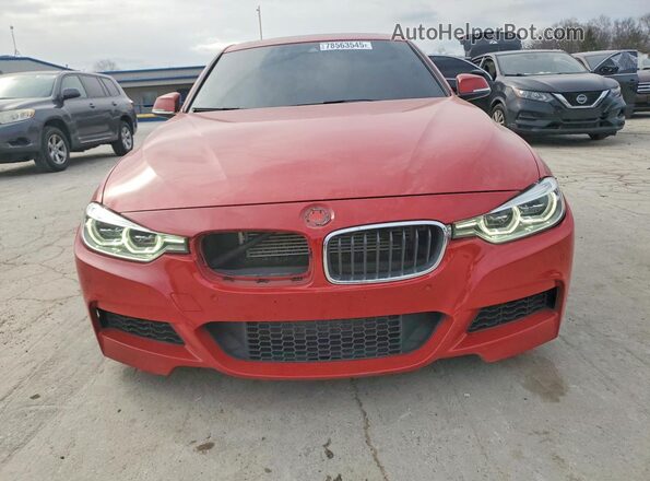 WBA8B3C59HK777280 2017 BMW 3 SERIES Красный Вид спереди