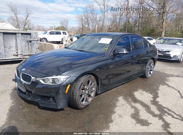 WBA8B7C57GK368748 2016 BMW 3 SERIES Black Przód lewy