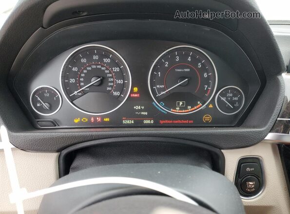 WBA8E3G59GNT26901 2016 BMW 3 SERIES Gray Вид щитка приладів