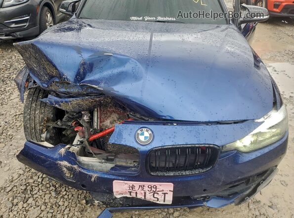 WBA8E5G51GNT93066 2016 BMW 3 SERIES Blue Widok wnętrza z tyłu