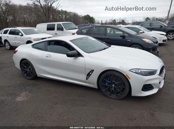 WBABC4C04SCU40742 2025 BMW M8 White Rear interior view