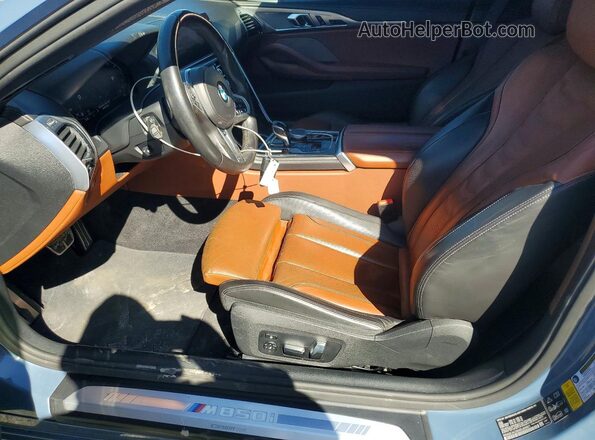 WBABC4C56KBU95601 2019 BMW M8 Blue Front interior view