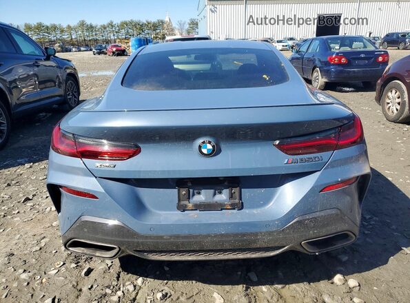 WBABC4C56KBU95601 2019 BMW M8 Blue Rear view