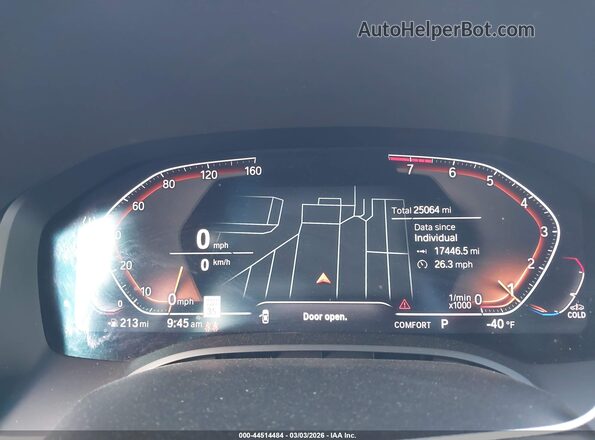 WBADZ4C0XSCS46952 2025 BMW 8 SERIES Gray Вид задніх сидінь