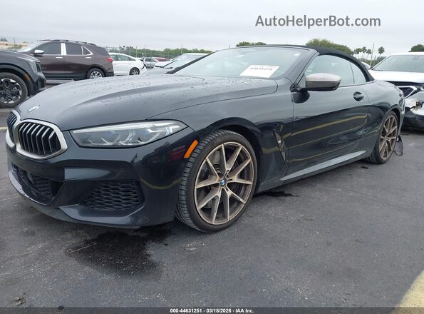 WBAFY4C5XKBX39351 2019 BMW M8 Black Առջևի ձախ երեք քառորդ տեսարան