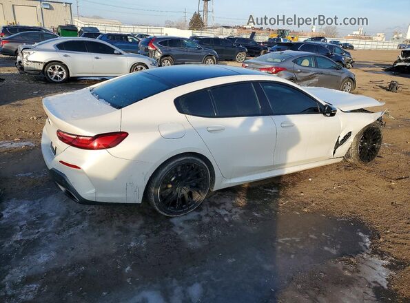 WBAGV8C01LBP48739 2020 BMW M8 White Trasero derecho